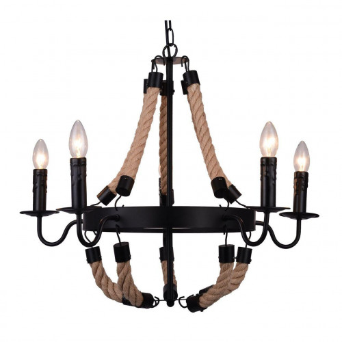 подвесная люстра arte lamp marsiglia a8956lm-5bk в Архангельске