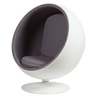 кресло eero ball chair серое в Архангельске