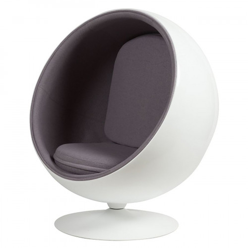 кресло eero ball chair серое в Архангельске