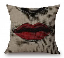 подушка с портретом лины пьеро форназетти red lips в Архангельске