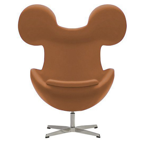 кресло egg mickey бежевое в Архангельске