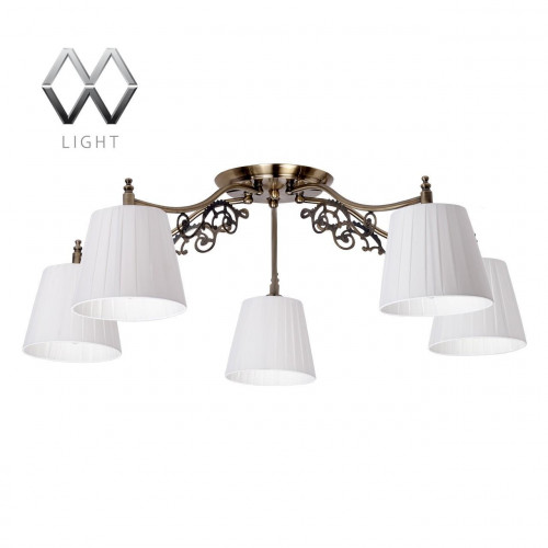 потолочная люстра mw-light моника 372011105 белая в Архангельске
