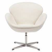 кресло swan chair кремовое в Архангельске