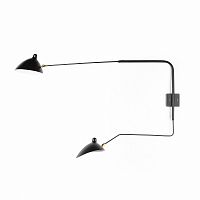настенный светильник sconce mouille 2 лампы 2 черный в Архангельске