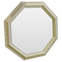 зеркало восьмиугольное бежевое с резьбой cozy beige в Архангельске