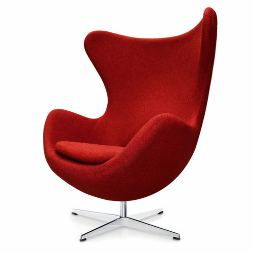 кресло egg chair темно-красное в Архангельске