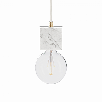 подвесной светильник marmor veldi bianco brass в Архангельске
