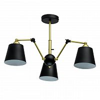потолочная люстра mw-light таун 5 691011403 черная в Архангельске