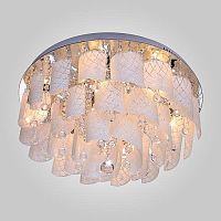 потолочная люстра eurosvet cascade 80117/9 хром/белый в Архангельске