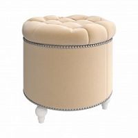 пуф круглый modena beige бежевый в Архангельске