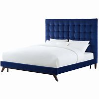 кровать eden 90х200 синий велюр р в Архангельске