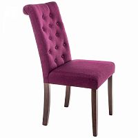 стул деревянный amelia dark walnut / fabric purple в Архангельске