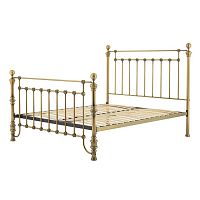 кованая двуспальная кровать 180х200 золотая blaine в Архангельске