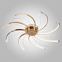 потолочная светодиодная люстра eurosvet twist 90054/8 золото в Архангельске