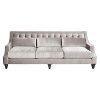 диван tufted прямой серый в Архангельске