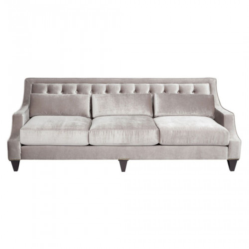 диван tufted прямой серый в Архангельске