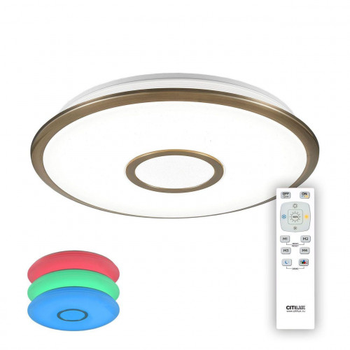 потолочный светодиодный светильник citilux старлайт cl70343rgb в Архангельске