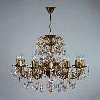 подвесная люстра ambiente alicante 8888/12 pb tear drop бронза в Архангельске