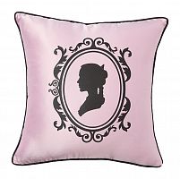 подушка с изображением женского силуэта ladies' profile pink в Архангельске