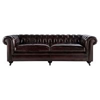диван chesterfield lounge прямой темно-коричневый в Архангельске