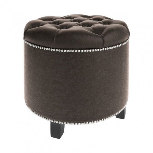 пуф круглый modena brown коричневый в Архангельске