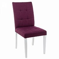 стул деревянный madina white / fabric purple в Архангельске