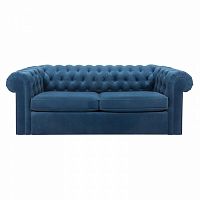 диван chesterfield прямой синий в Архангельске