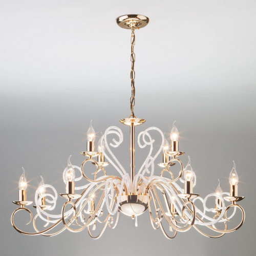 подвесная люстра eurosvet silva 60090/12 золото в Архангельске