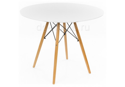 стол деревянный eames style 90 см белый в Архангельске