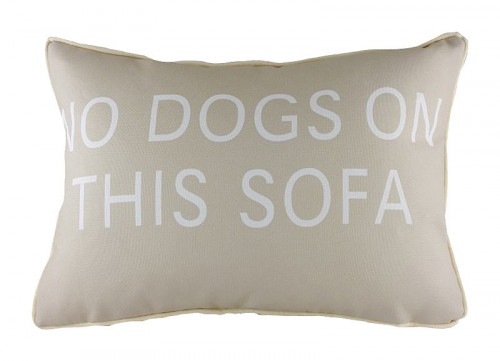 подушка с надписью no dogs on this sofa в Архангельске