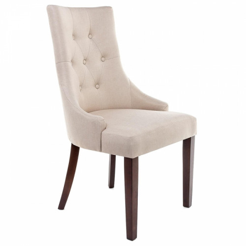 стул деревянный elegance dark walnut / fabric cream в Архангельске