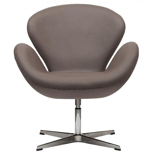 кресло swan chair серо-коричневая в Архангельске