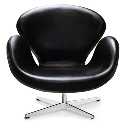 кресло swan chair черное в Архангельске