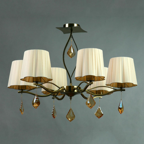 подвесная люстра brizzi bx03203/6 bronze cream в Архангельске