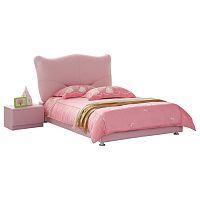 кровать pink leather kitty 140х200 в Архангельске