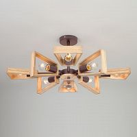 потолочная люстра eurosvet klark 70056/8 кофе в Архангельске