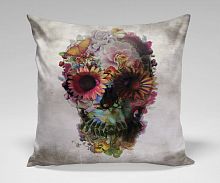 подушка flower skull by ali gulec в Архангельске