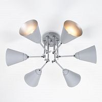 потолочная люстра eurosvet nigella 70052/6 серый/серебро в Архангельске