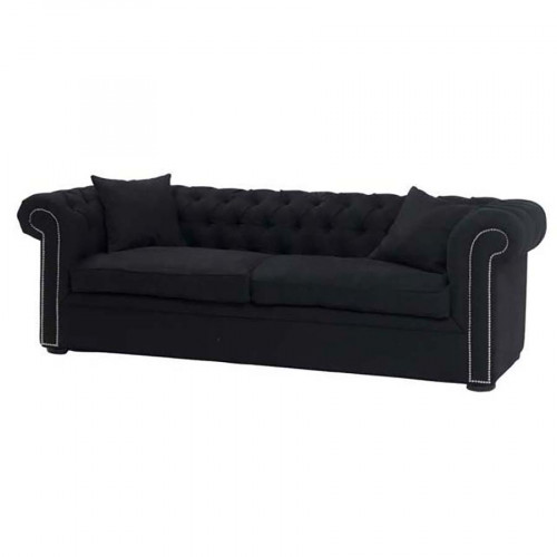 диван black linen прямой черный в Архангельске