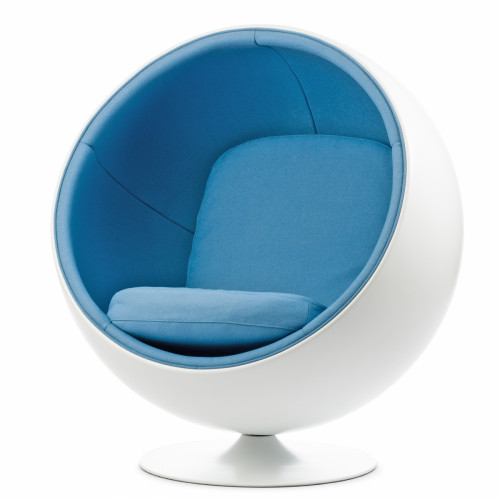 кресло ball chair бело-синее в Архангельске