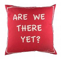 подушка с надписью are we there yet? в Архангельске