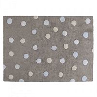 ковер tricolor polka dots серый голубой в Архангельске