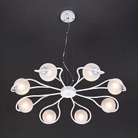 подвесная люстра eurosvet camomile 70089/8 белый с серебром в Архангельске