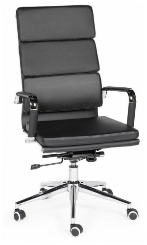 кресло для руководителя norden chairs зуум, обивка: искусственная кожа, цвет: экокожа черная в Архангельске