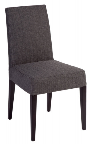 стул aylso dining chair кожа тёмно-серая в Архангельске
