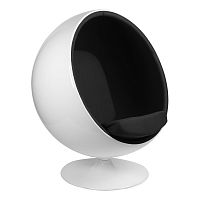 кресло eero aarnio style ball chair черное в Архангельске