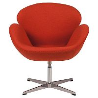 кресло swan chair красное в Архангельске