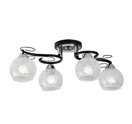потолочная люстра idlamp carmela 234/4pf-blackchrome в Архангельске