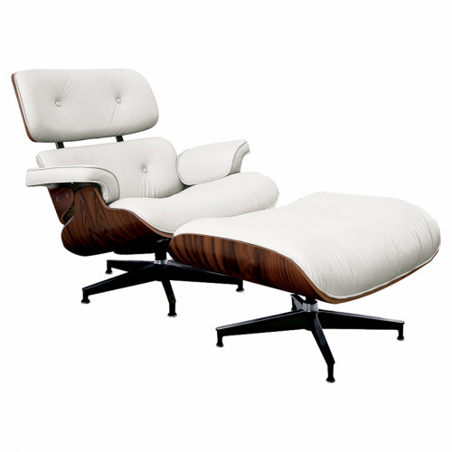кресло lounge chair & ottoman белое в Архангельске