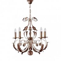 люстра 4962/5_v0580 от mm lampadari коричневая в Архангельске